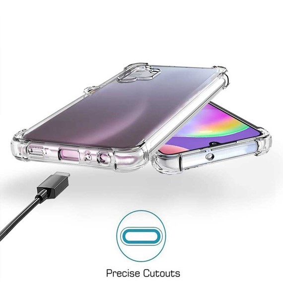 CaseUp Samsung Galaxy A32 4G Kılıf Titan Crystal Şeffaf 5